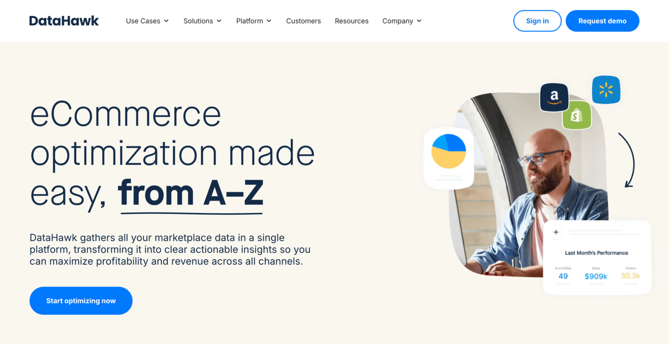 datahawk main page