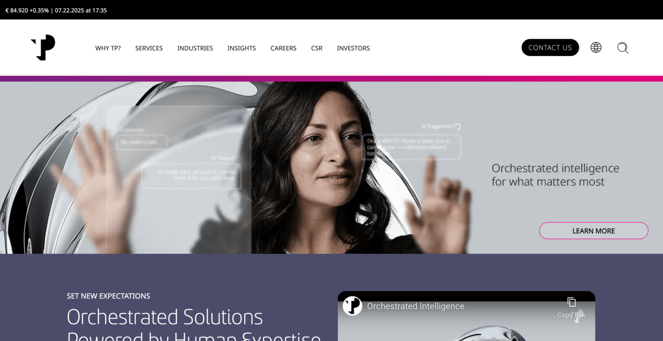 teleperformance landing page