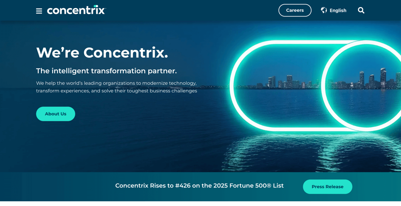 Concentrix landing page