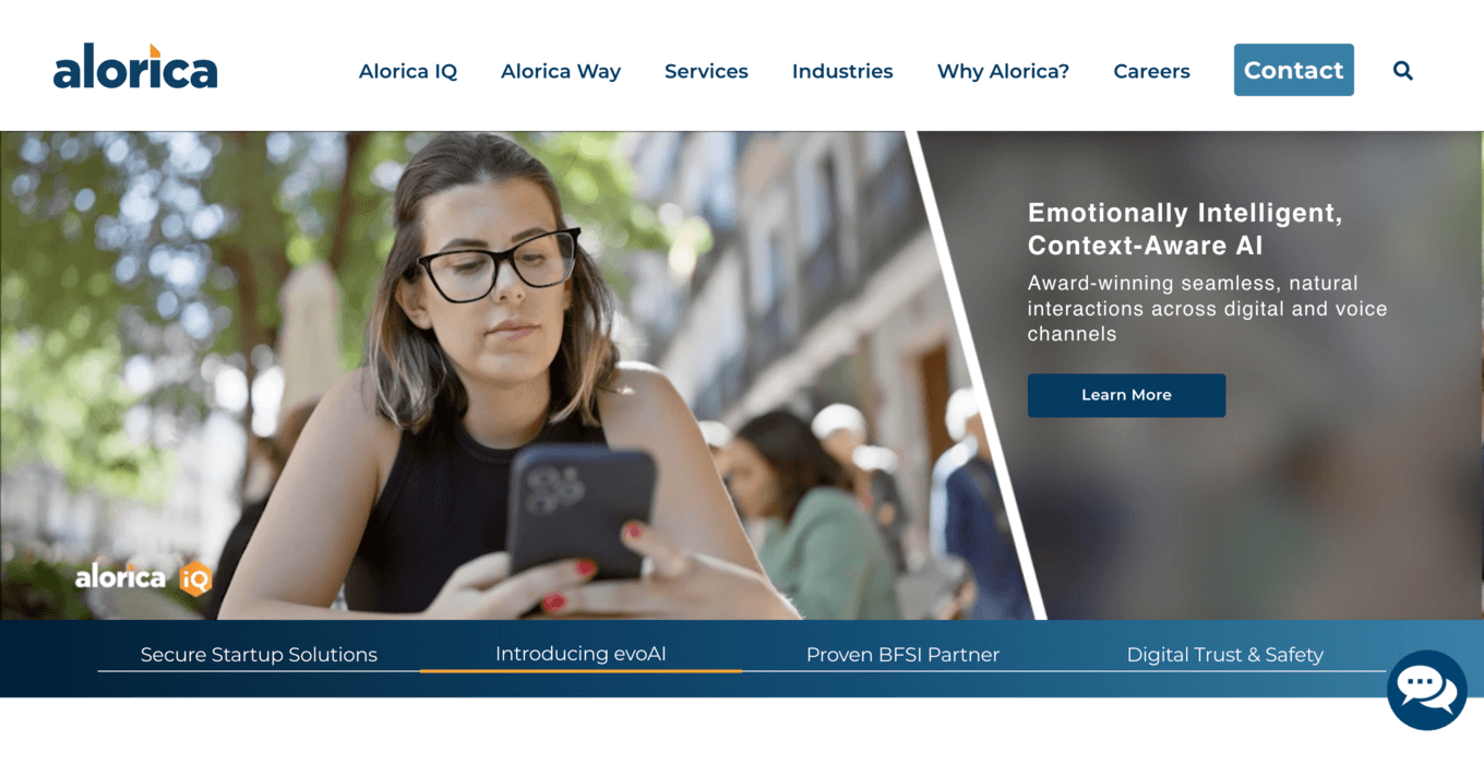 Alorica landing page