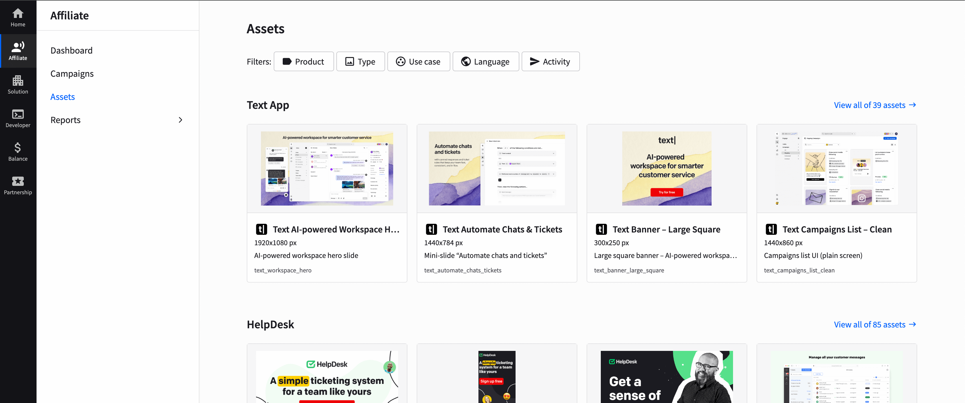 partner app assets