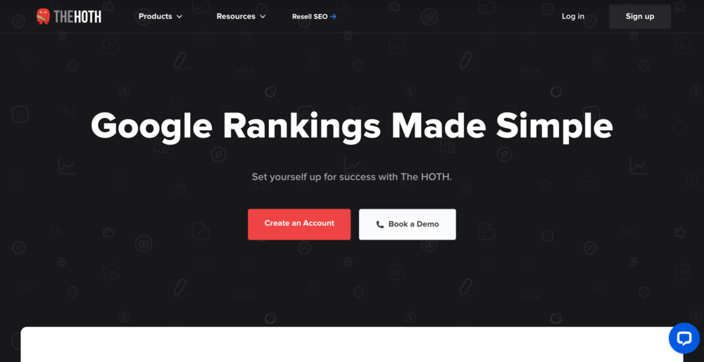the hoth landing page