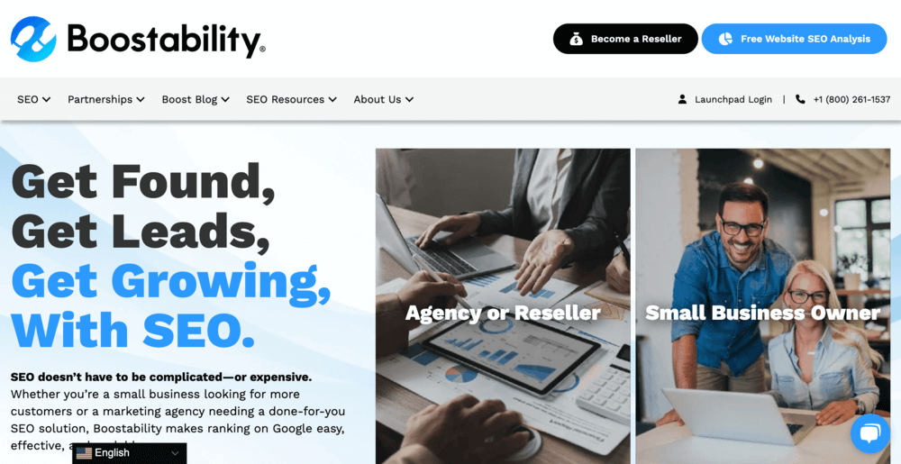 boostability landing page
