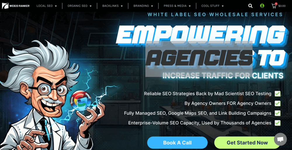 web 2.0 ranker landing page