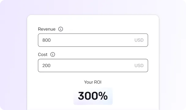 image showing the ROI Calculator